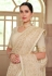 Beige georgette festival wear saree 7507