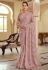 Pink satin georgette festival wear saree 7517