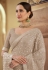 Beige chiffon saree with blouse 7518