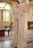 Beige chiffon saree with blouse 7518