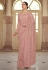 Pink georgette festival wear saree 7523