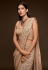 Beige georgette festival wear saree 1005