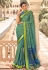 Light green brasso festival wear saree 132