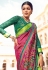Pink brasso saree with blouse 124