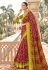 Magenta brasso saree with blouse 126