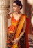 Brown brasso festival wear saree 129