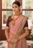 Pink silk festival wear saree 2611