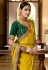 Yellow silk saree with blouse 2608