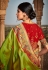 Green silk festival wear saree 1410