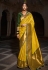 Yellow silk festival wear saree 1412