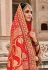 Red silk patola print saree 5801
