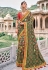Green silk patola print saree 5804