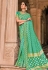 Light green silk patola print saree 5805