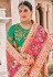 Yellow silk patola print saree 5808