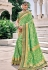 Light green silk patola print saree 5810