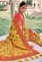 Yellow silk patola print saree 5811