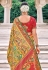 Yellow silk patola print saree 5819