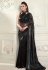 Black georgette saree with blouse 7108