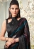 Black georgette saree with blouse 7108