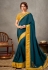 Teal silk festival wear saree 41510