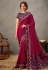 Magenta silk festival wear saree 41512