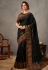 Black tussar silk saree with blouse 41519