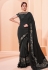 Black lycra saree with blouse 41305