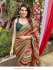Bollywood model georgette multi color sequins saree