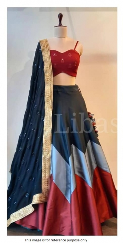 Bollywood Model Tafeta silk digital print lehenga