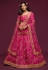 Pink art silk embroidered lehenga choli 7806