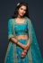 Blue art silk embroidered lehenga choli 7807