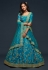 Blue art silk embroidered lehenga choli 7807