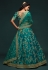 Teal art silk embroidered lehenga choli 7810