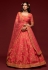 Pink art silk embroidered lehenga choli 7804