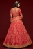 Pink art silk embroidered lehenga choli 7804