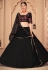 Black georgette sequins work lehenga choli 1792