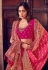 Magenta silk embroidered lehenga choli 4901