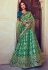 Green silk embroidered lehenga choli 4913