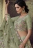 Light green net sequins work lehenga choli 7803