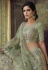 Light green net sequins work lehenga choli 7803