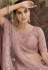 Pink net sequins work lehenga choli 7804