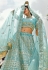 Sky blue organza gota work lehenga choli 7101