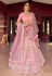 Pink organza gota work lehenga choli 7103