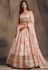 Off white organza sequins work lehenga choli 7611