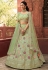 Light green organza lehenga choli 7204