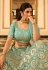 Sea green organza gota work lehenga choli 7206