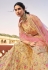 Yellow organza party wear lehenga choli 7208