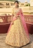 Yellow organza party wear lehenga choli 7208