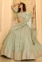 Light green crepe party wear lehenga choli 7213