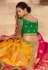 Yellow silk embroidered lehenga choli 133215